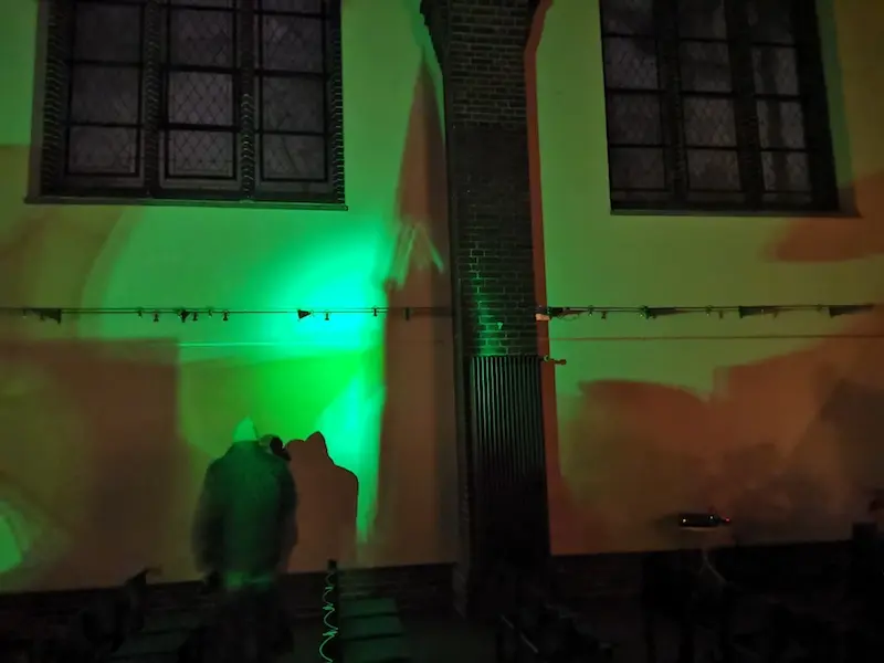 Impressionen der Finissage, Interrupt, 125 jahre Petruskirche , Objekt-, Licht- und Schatten-Installation