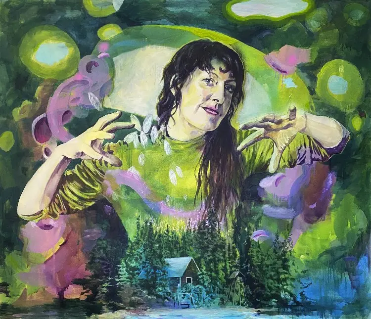 Meike Zopf: Abrakadabra II 200 x 235 cm, 2024