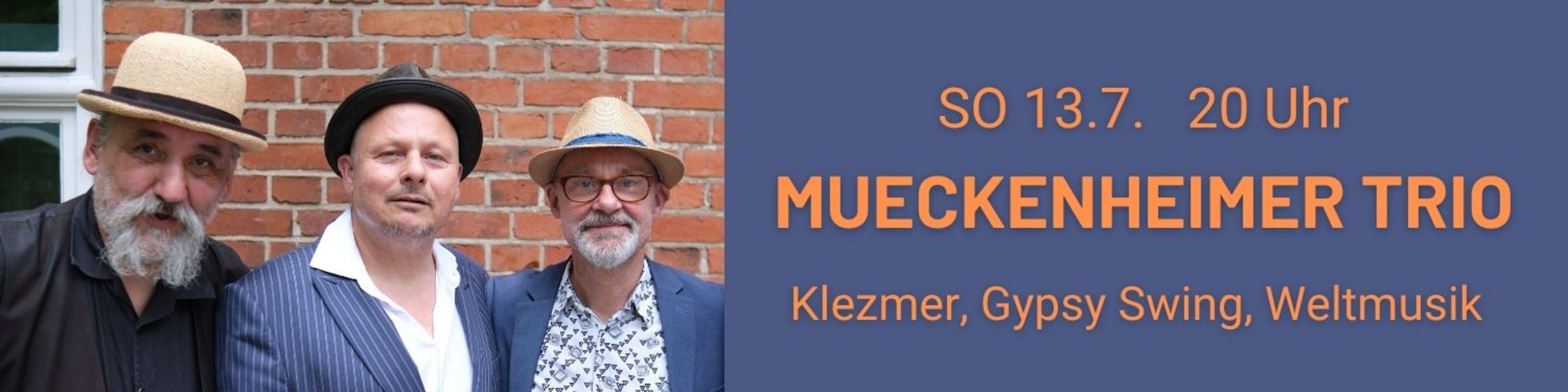  MUECKENHEIMER TRIO Klezmer, Gypsy Swing & Weltmusik
